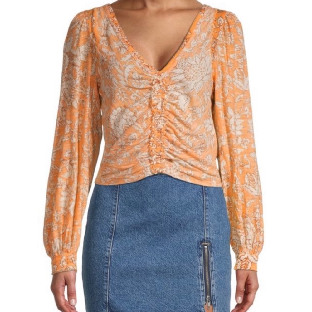 Free People Ruched Top